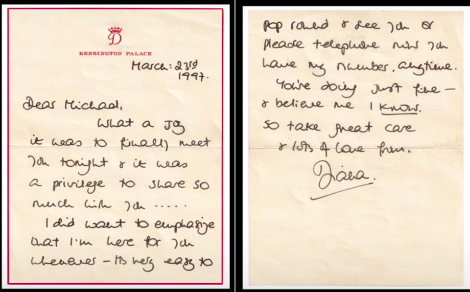 Princess Diana told Michael Barrymore he could contact her anytime. (TikTok/@TheMichaelBarrymore)