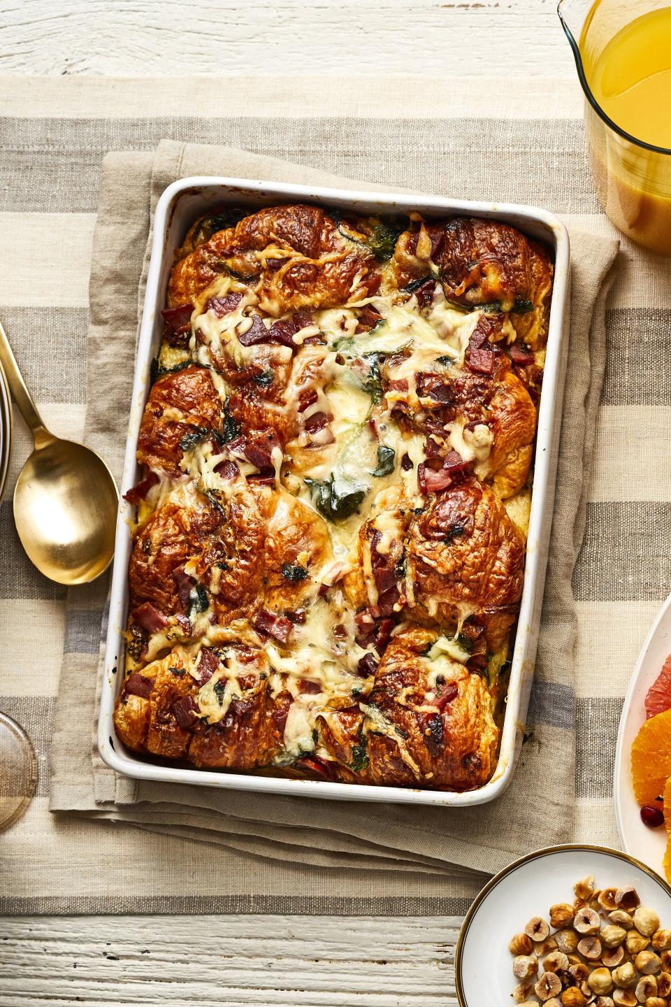 Croissant Breakfast Casserole