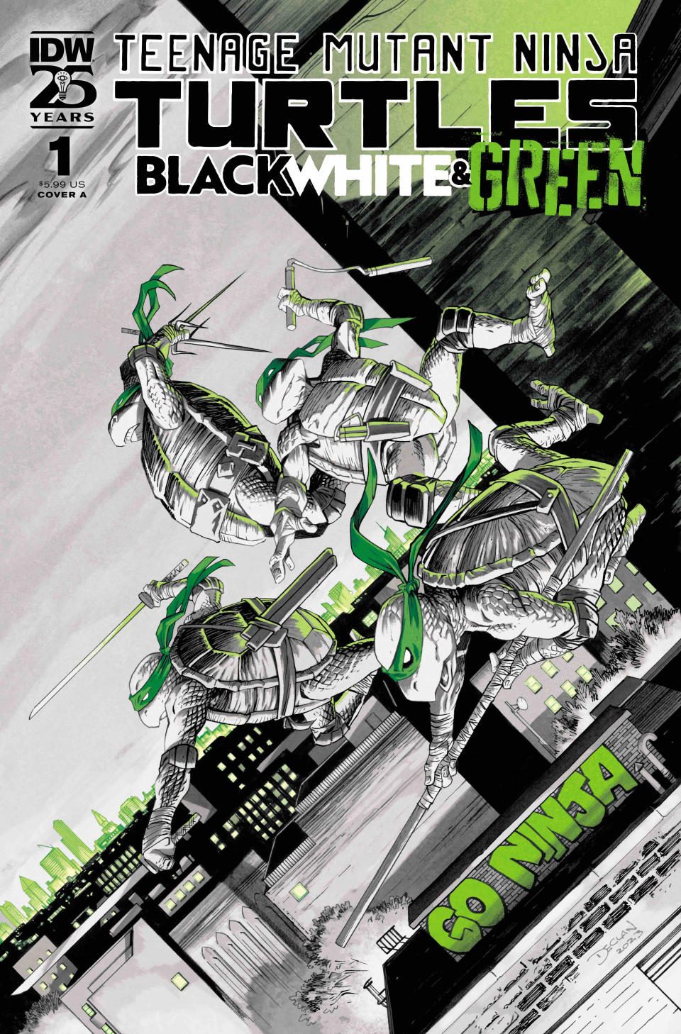 Covers for TMNT: Black, White, and Green