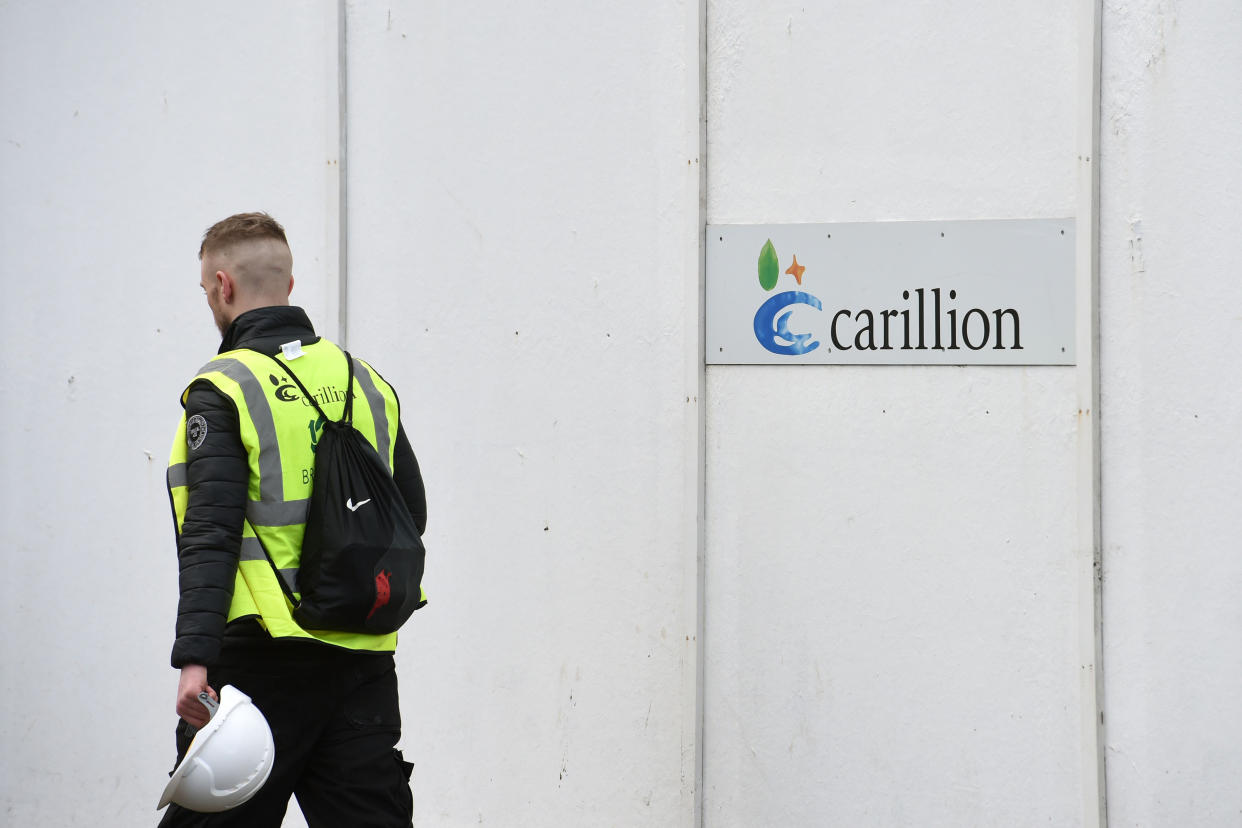 Carillion collapsed on Monday and no doubts have been raised about Interserve (Joe Giddens/PA Wire)