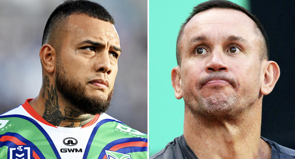 Addin Fonua-Blake and Matty Johns.