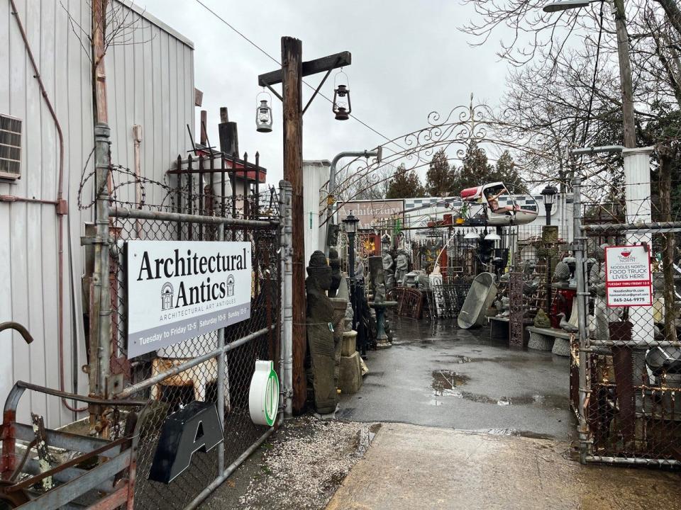 Architectural Antics, 820 N. Broadway in Knoxville, resembles a cross between a museum and a hardware store.