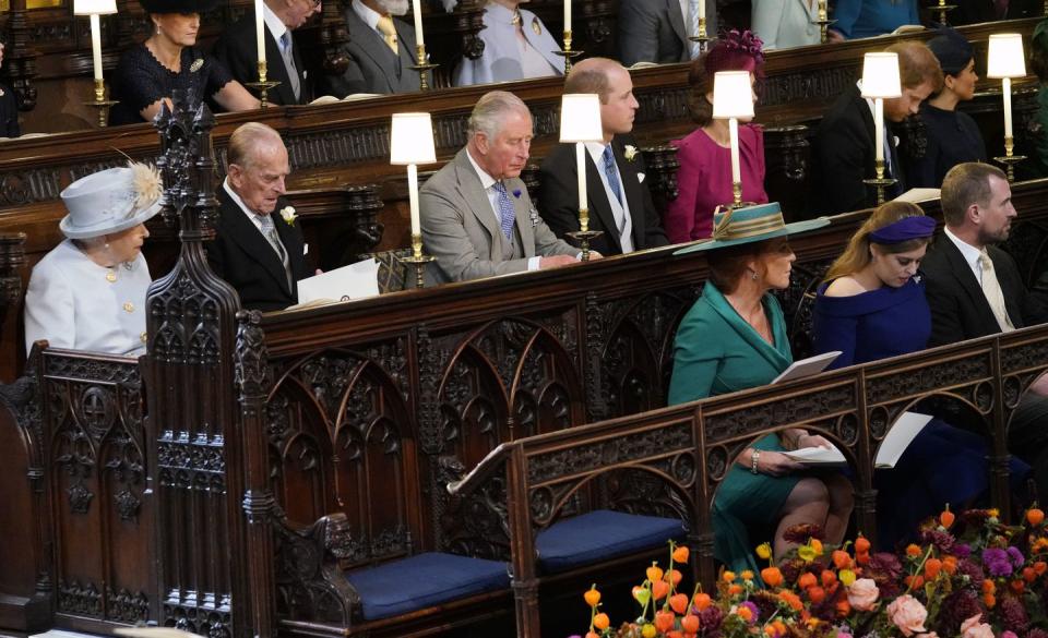 The Queen purposefully did not sit in the front row.