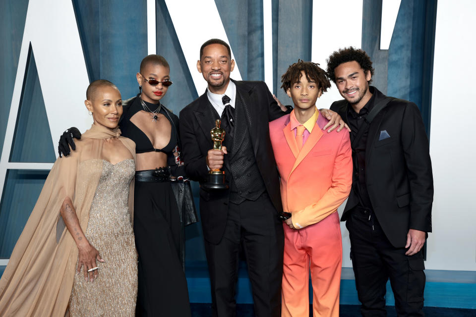 the smith family on the red carpet