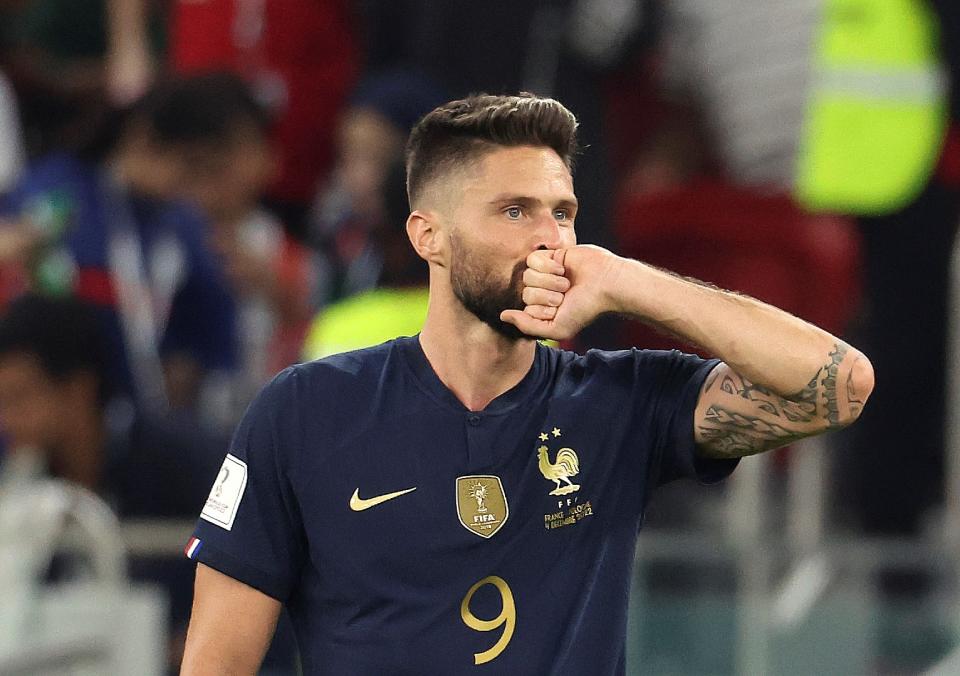 Olivier Giroud alcanzó la cifra de 52 tantos en Qatar 2022 (Foto de: Cao Can/Xinhua via Getty Images)