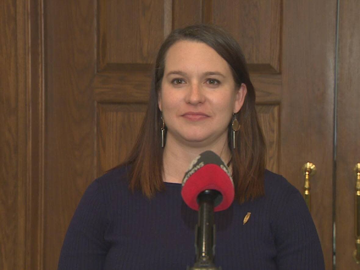 Digital Government and Service N.L. Minister Sarah Stoodley says Bill 16 will strengthen the investment industry regulator's powers in Newfoundland and Labrador. (CBC - image credit)