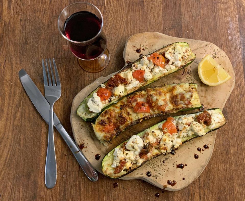 zucchini  boats Mediterranean diet