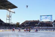 <p>An overhead camera above the ice (Getty) </p>