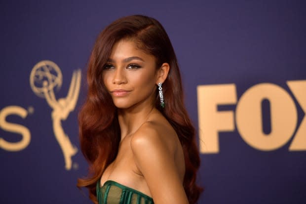 Zendaya at the 2019 Emmy Awards. Photo: Matt Winkelmeyer/Getty Images<br>