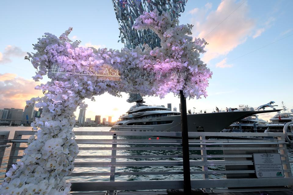 The superyacht venue for the Four Seasons’ Pop-Down event earlier this month.