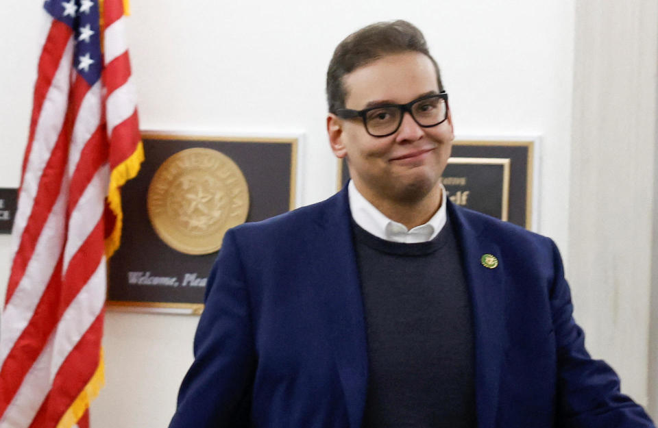 Rep. George Santos (R-NY) on Capitol Hill on Jan. 31, 2023. / Credit: EVELYN HOCKSTEIN / REUTERS