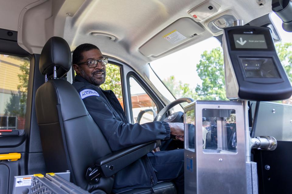 Art Walton, who has been with Metro for four months, will drive one of the new MetroNow! vans that will provide riders with curb-to-curb service for $2 a ride.