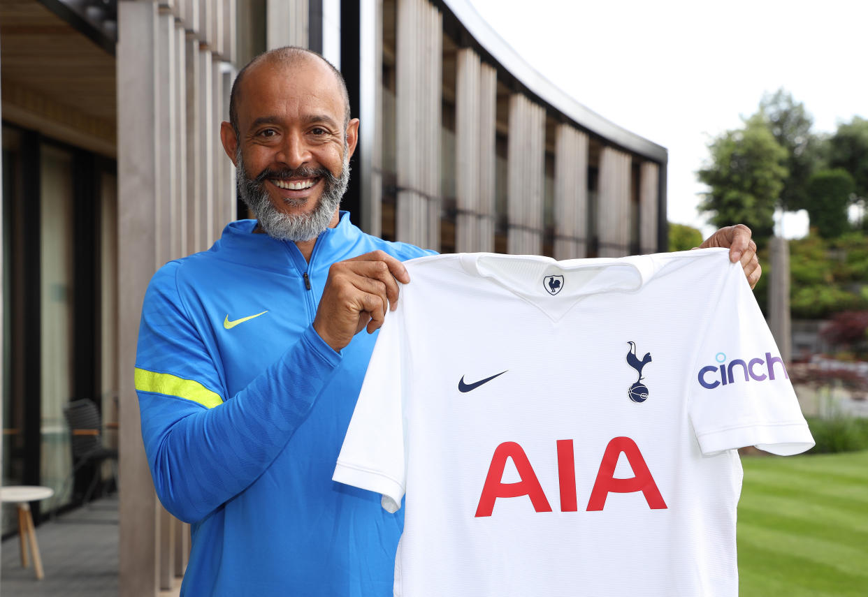 ENFIELD, ENGLAND - JUNE 30: New Tottenham Hotspur manager Nuno Espirito Santo poses for a photo at Tottenham Hotspur Training Centre on June 30, 2021 in Enfield, England. (Photo by Tottenham Hotspur FC/Tottenham Hotspur FC via Getty Images)