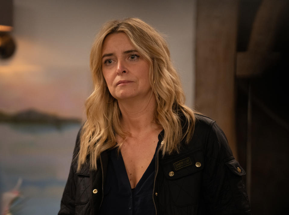 FROM ITV

STRICT EMBARGO
Print media - No Use Before Tuesday 2nd May 2023
Online Media - No Use Before 0700hrs Tuesday 2nd May 2023

Emmerdale - 9677

Friday 12th May 2023

Charity Dingleâ€™s [EMMA ATKINS] world crumbles.

Picture contact - David.crook@itv.com

Photographer - Mark Bruce

This photograph is (C) ITV and can only be reproduced for editorial purposes directly in connection with the programme or event mentioned above, or ITV plc. This photograph must not be manipulated [excluding basic cropping] in a manner which alters the visual appearance of the person photographed deemed detrimental or inappropriate by ITV plc Picture Desk. This photograph must not be syndicated to any other company, publication or website, or permanently archived, without the express written permission of ITV Picture Desk. Full Terms and conditions are available on the website www.itv.com/presscentre/itvpictures/terms

