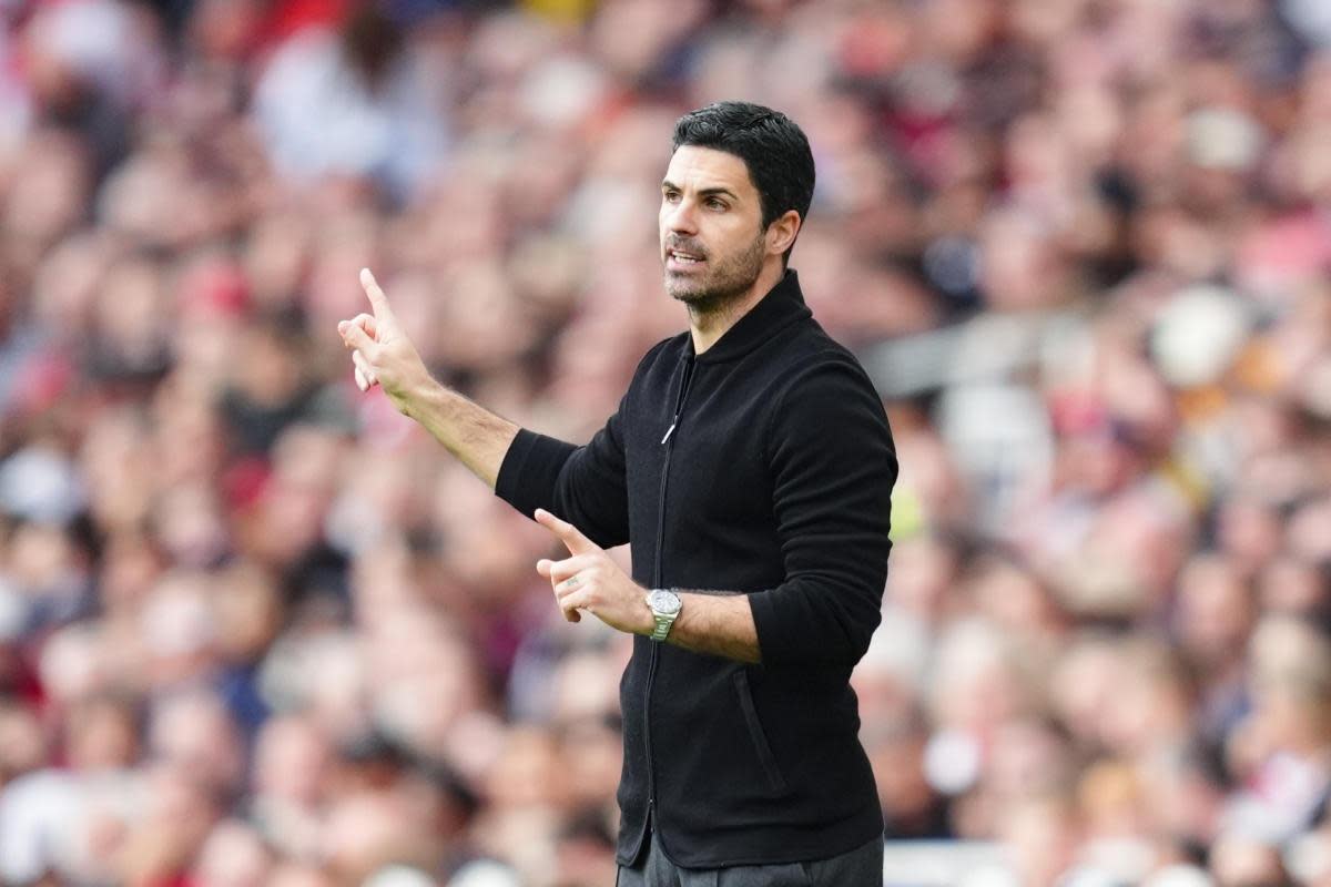 Mikel Arteta during Arsenal's 3-0 win over Cherries <i>(Image: PA)</i>