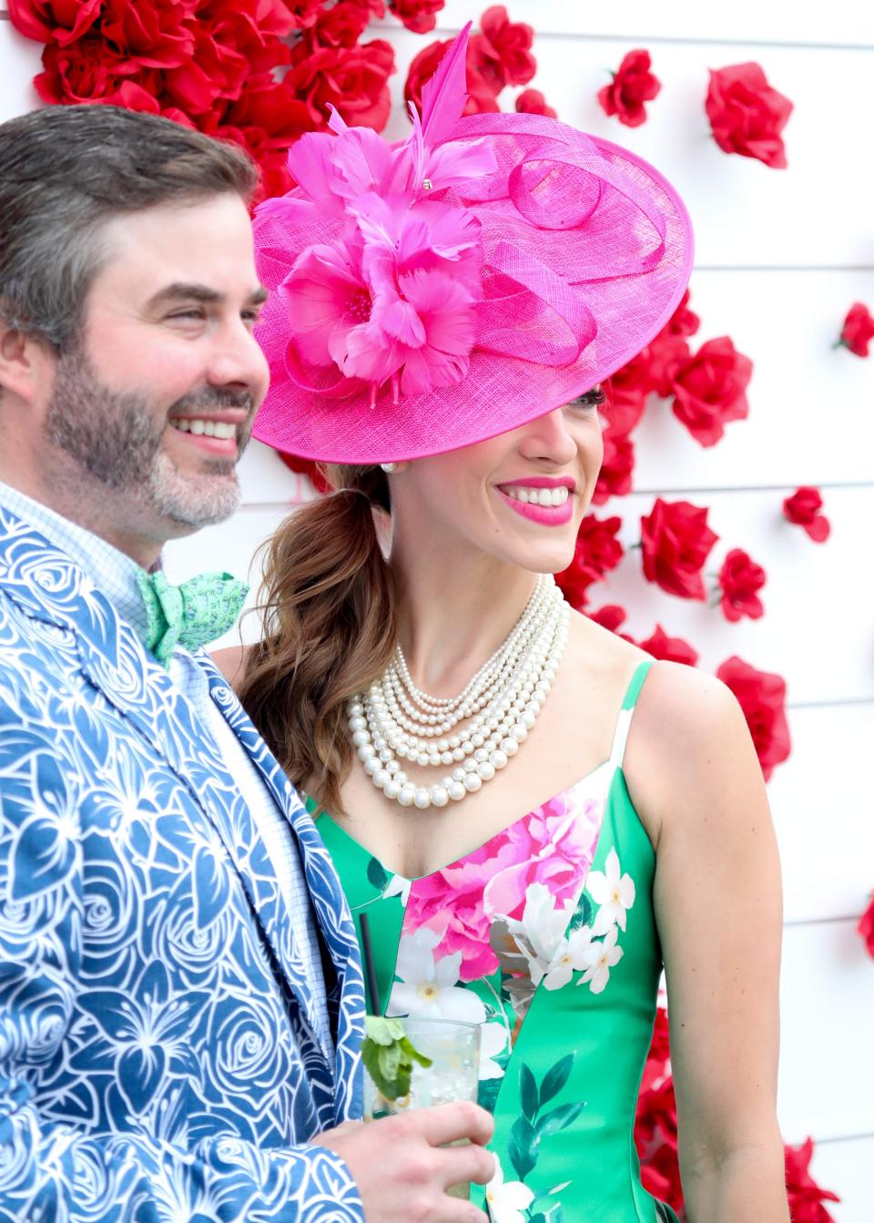 Fashion is the focus with an occasional horse race at the Kentucky Derby on May 4. 