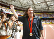 <p>Lionel Messi has amassed more individual and club honors than just about anyone in the history of soccer. However, the list of his international triumphs with Argentina is surprisingly short, consisting merely of a U-20 World Cup win in 2005 and a gold medal at the 2008 Beijing Olympics. (AP) </p>