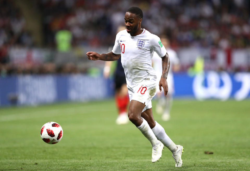 Raheem Sterling was excellent in the first half against Croatia in the World Cup semi-final