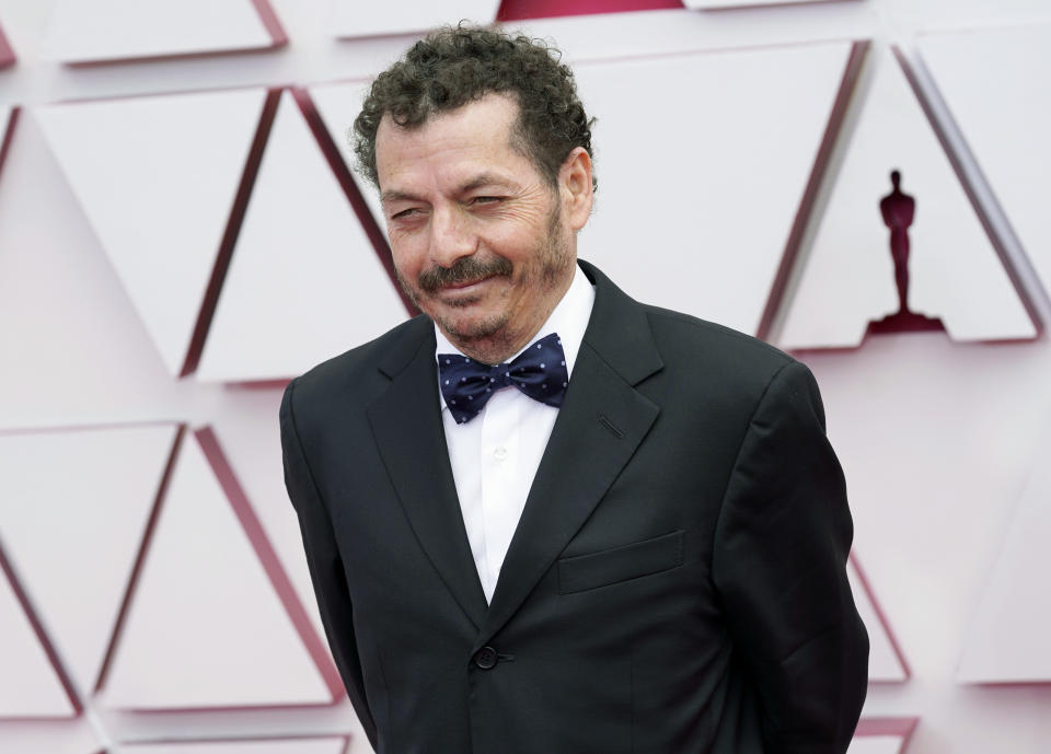 El mexicano Jaime Baksht durante los premios Óscar 2021. (Getty Images)