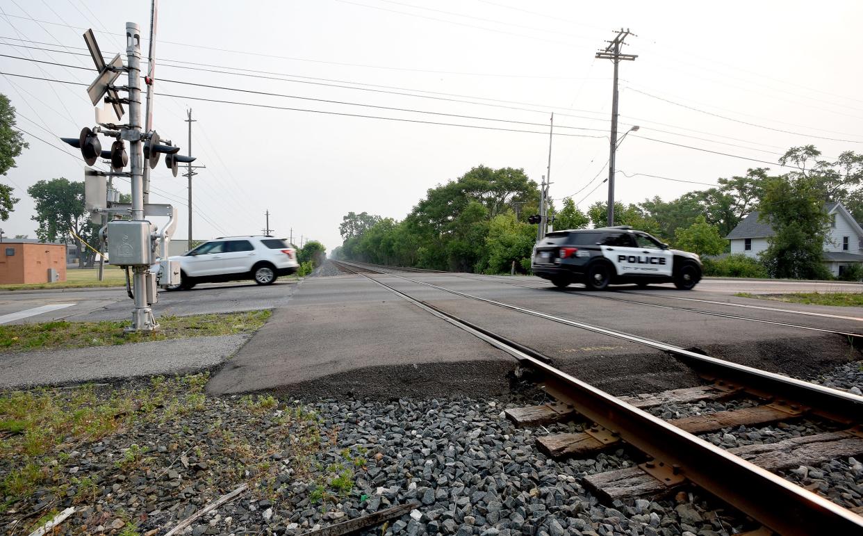 A new overpass for the CSX railroad tracks crossing at West Elm Ave. in Monroe east of the Monroe Family YMCA is proposed.