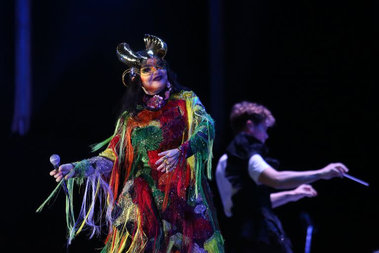 BjÖrk estuvo acompañada por una orquesta de cuerdas