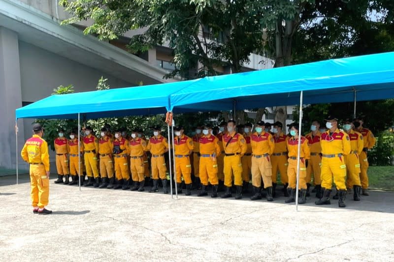 20220906-消防署官員指出，台灣國家搜救隊已經準備好了，隨時做好國際人道救援任務準備。（消防署提供）