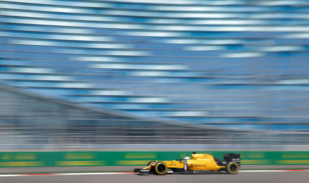 Formula One - Russian Grand Prix - Sochi, Russia - 29/4/16 - Renault Formula One driver, Kevin Magnussen of Denmark drives during the second practice session. REUTERS/Maxim Shemetov