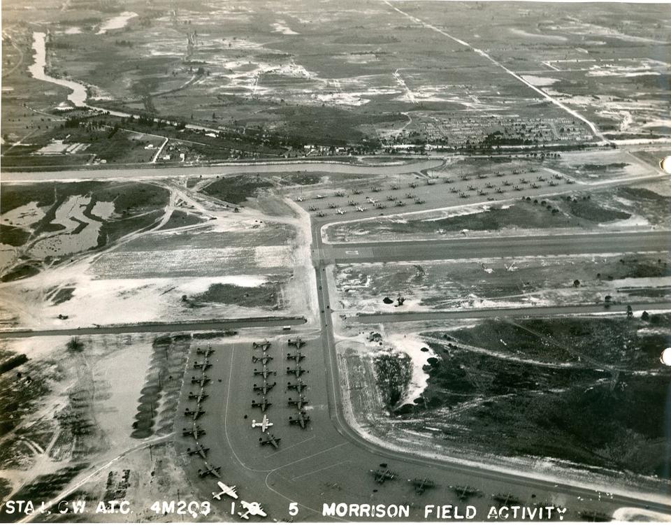 Thousands of pilots and planes passed through Morrison Field, now Palm Beach International Airport, during World War II.