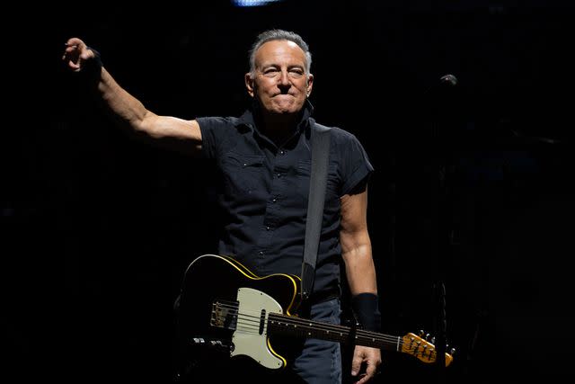 <p>Manny Carabel/Getty</p> Bruce Springsteen performs in New Jersey in August 2023