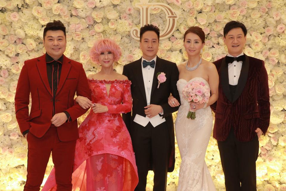 陳曼娜圈人廣結人緣，女兒婚宴當晚，不少演藝朋友出席。