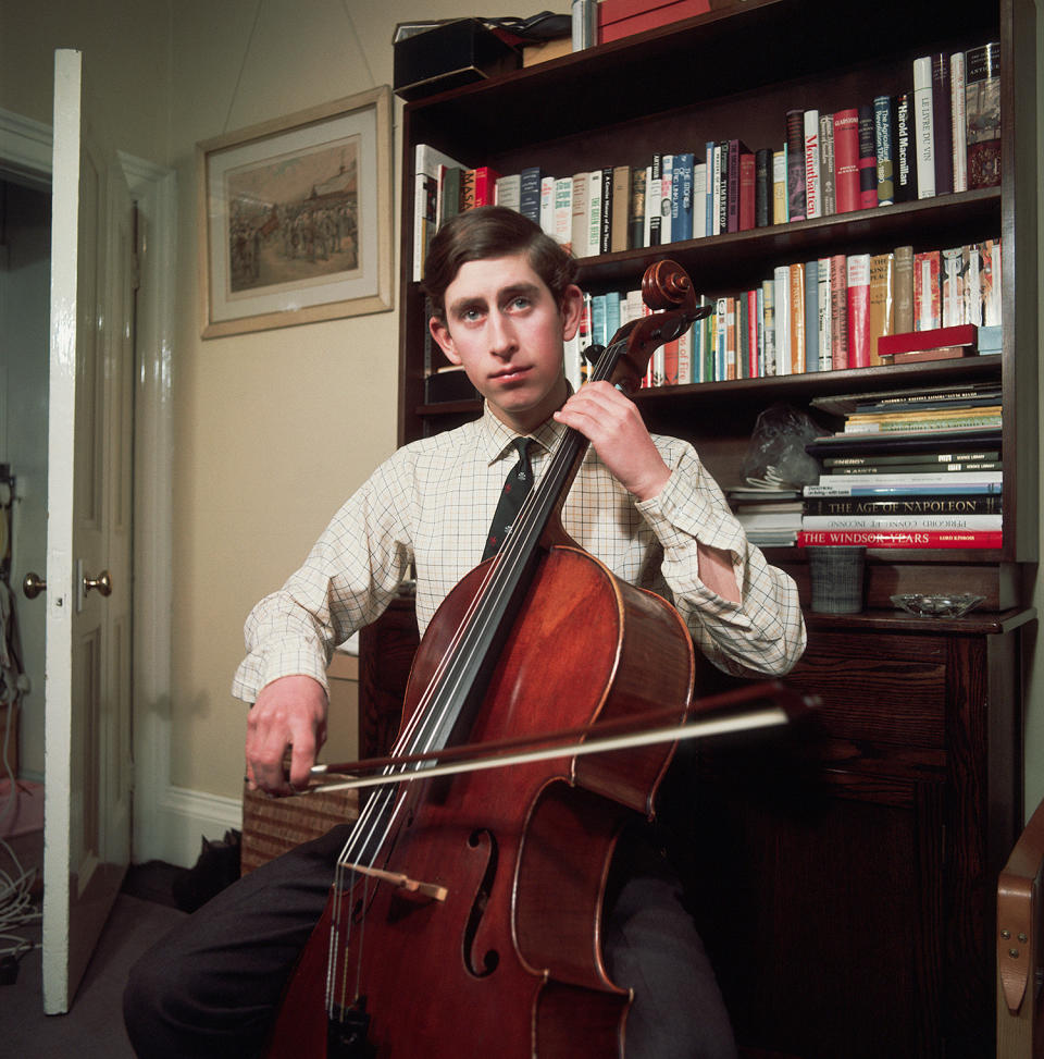 <p>Prince Charles has practiced several instruments, but the cello earned him a seat in the Trinity College Orchestra.</p>