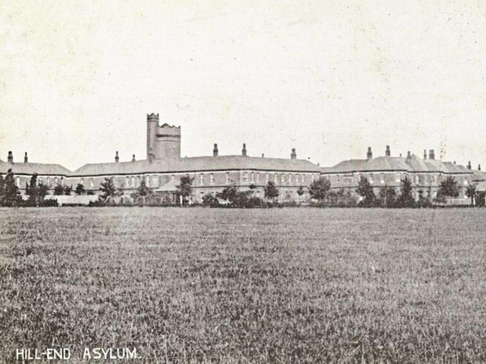 A postcard published in 1904, depicting Hill End Asylum, which later became Hill End Hospital Adolescent Unit (Wikimedia Commons)