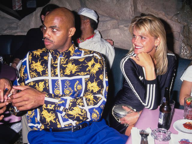 Vinnie Zuffante/Michael Ochs Archives/Getty Charles Barkley and his wife, Maureen Blumhardt, at Planet Hollywood in 1994