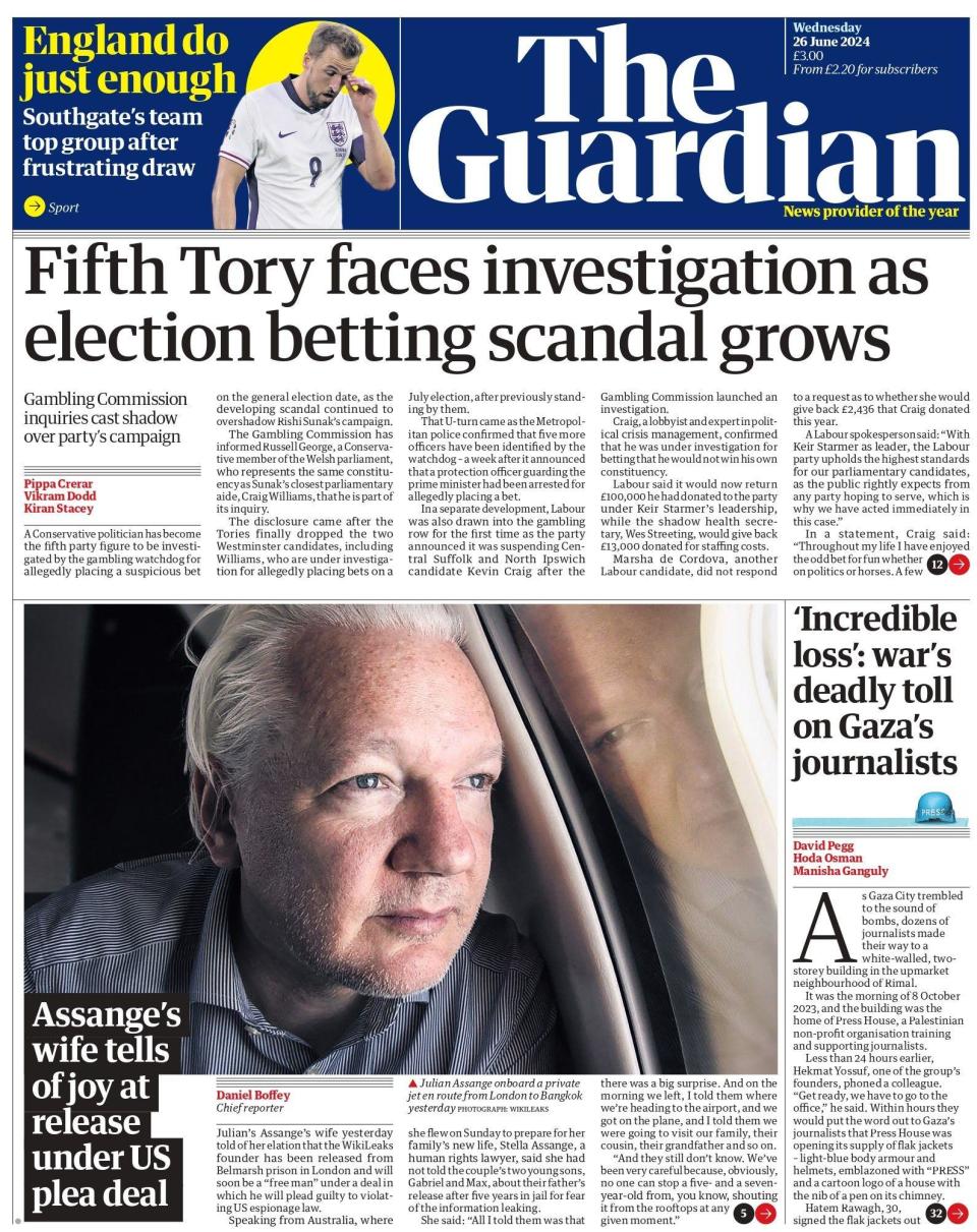 The Guardian: Fifth Tory faces investigation as election betting scandal grows