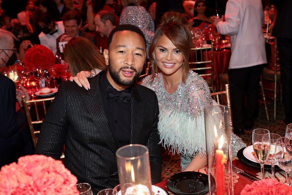 John Legend and Chrissy Teigen - Credit: Dimitrios Kambouris/Getty Images