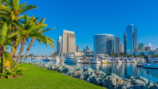 San Diego skyline during the day