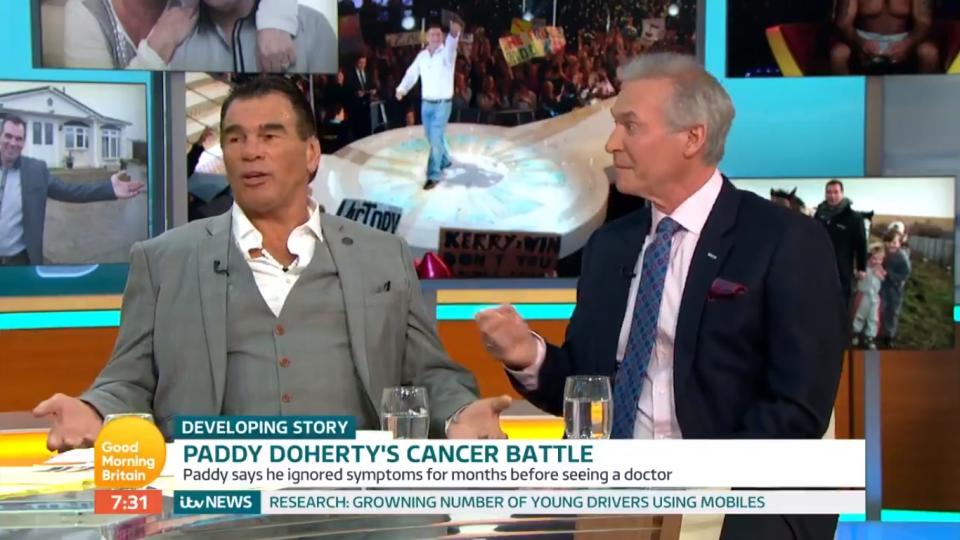 My Big Fat Gypsy Wedding’s Paddy Doherty (L) has opened up about his seven month battle with prostrate cancer