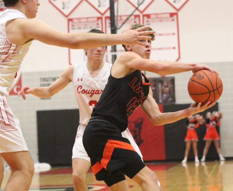 Lucas' Corbin Toms went on an 8-2 run by himself in the fourth quarter of the Cubs' 59-48 win over Crestview on Tuesday night.