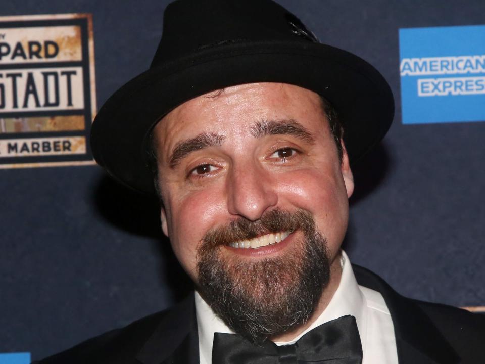 David Krumholtz poses at the opening night after party for the new Tom Stoppard play "Leopoldstadt" on Broadway at Bryant Park Grill on October 2, 2022