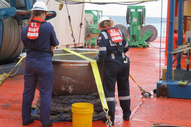 <p>U.S. National Transportation Safety Board</p> Coast Guard Titan recovery, Oct 2023