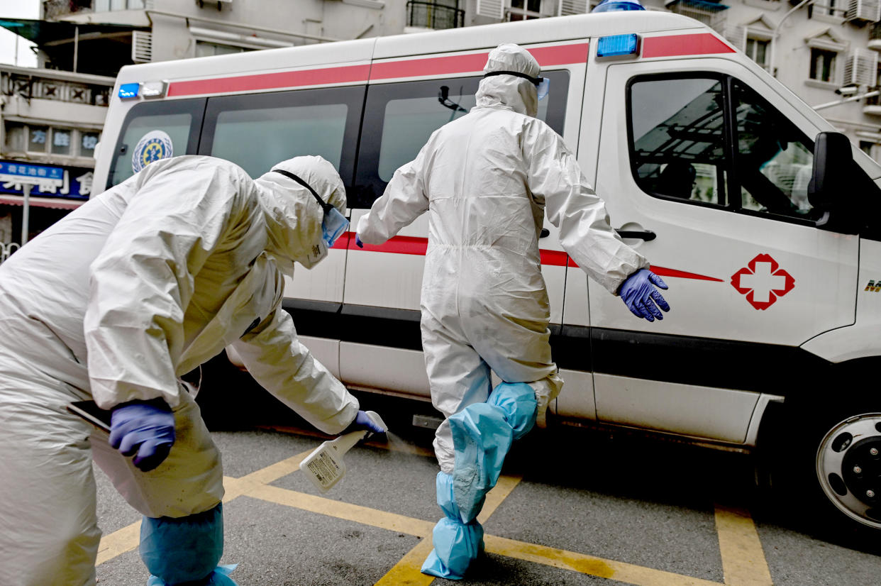 TOPSHOT-CHINA-HEALTH-VIRUS (Hector Retamal / AFP via Getty Images)