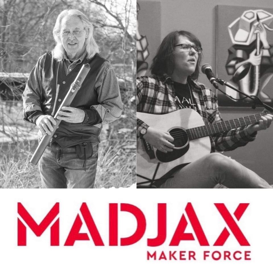 Music at Madjax for the July 7, 2022, First Thursday will feature Katie Jo Robinson and Larry Gindhart.