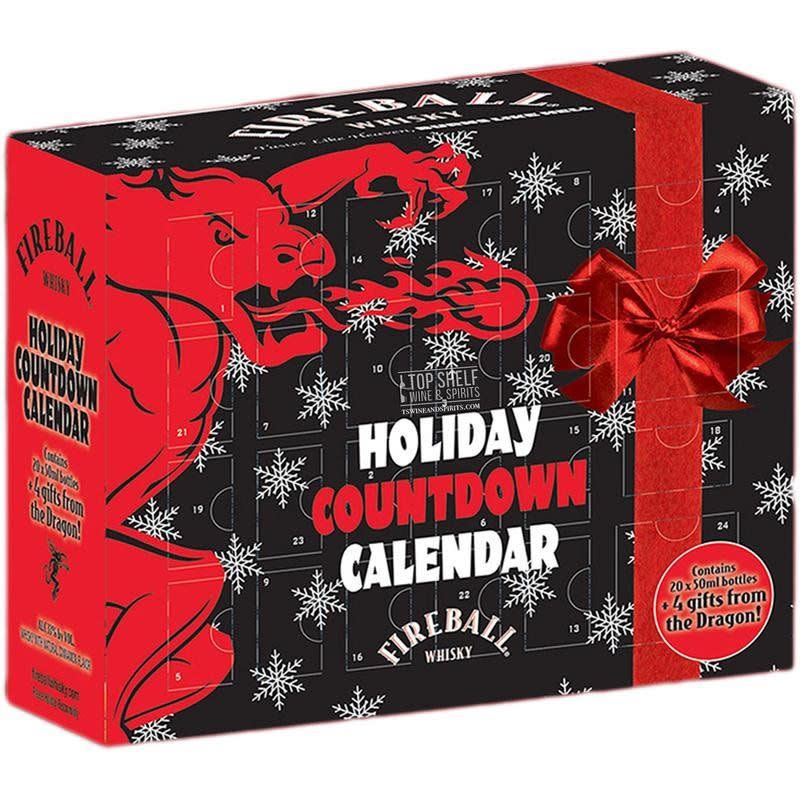 7) Fireball Whisky Holiday Countdown Calendar 50ml