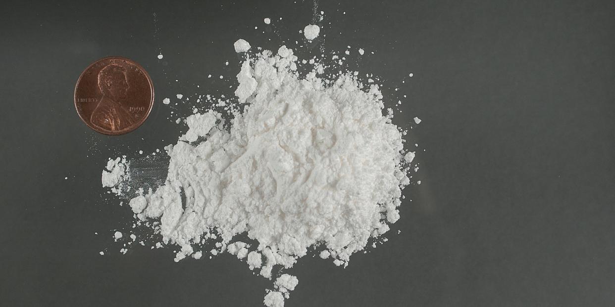 Powdered cocaine is pictured in this undated handout photo courtesy of the United States Drug Enforcement Administration.