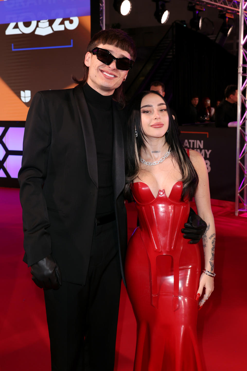 Latin Grammy 2023: Peso Pluma y Nicki Nicole (Rodrigo Varela/Getty Images for Latin Recording Academy)
