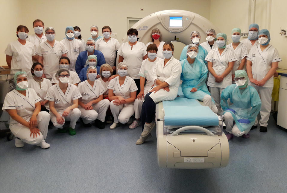 The radiology team at Albert Schweitzer hospital in Colmar, France. (Courtesy Albert Schweitzer Hospital)