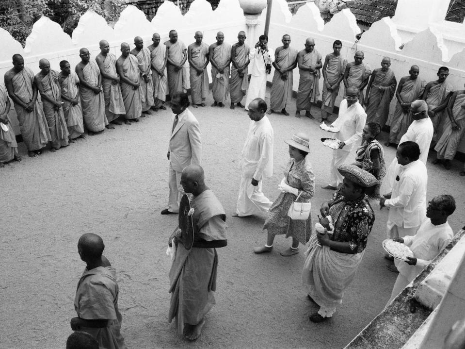 The Queens royal visit to Sri Lanka in October 1981.