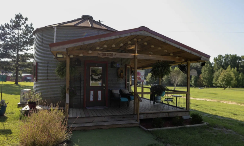 The tiny houses of Hummingbird Haven in Danville, Georgia.