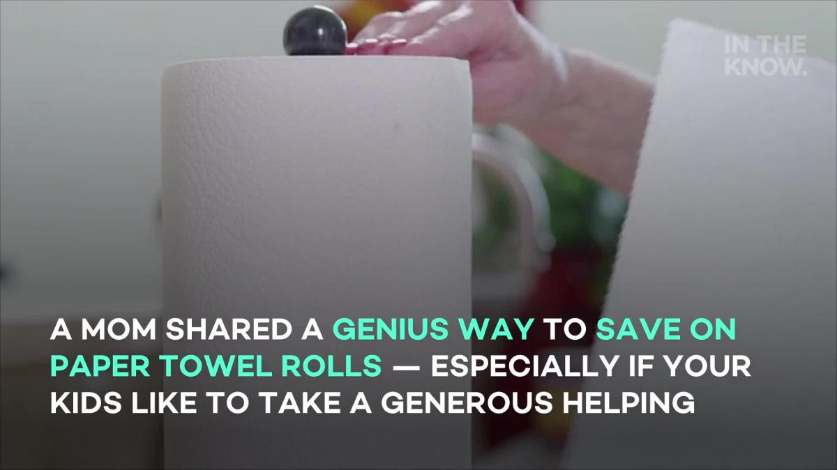 Mom cuts paper towel roll in half to teach kids a lesson: 'This is actually  a great idea