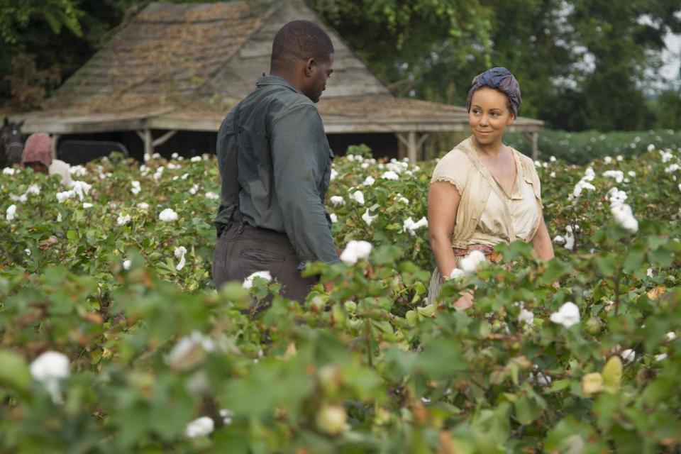 This film image released by The Weinstein Company shows Mariah Carey as Hattie Pearl, right, in a scene from "Lee Daniels' The Butler." (AP Photo/The Weinstein Company, Anne Marie Fox)